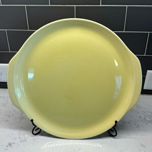 Universal Ballerina Chartreuse MCM Cake Plate 10.5”
